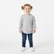 BELLA+CANVAS Toddler Jersey Crewneck Long Sleeve T-Shirt Soft Cotton Kids Shirt Layering Wear Everyday Comfort